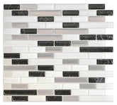 Smart Tiles Mosaik Series SM1057-4 Wall Tile, 9.1 in L Tile, 10.2 in W Tile, Straight Edge, Muretto Alaska Pattern